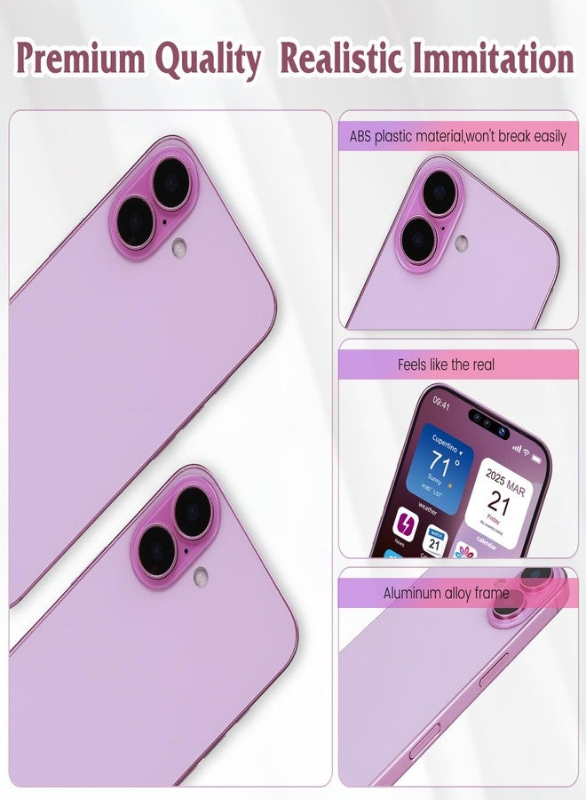 Mearar Dummy Fake Phone Model, Looks Like The Real Phone Compatible with Phone 16, for Cell Phone Store Display or Send a Toy Phone 16 for Kids (Pink Rainbow) - Image 3